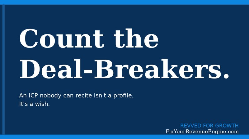 Jason Rigolli: Count the deal-breakers