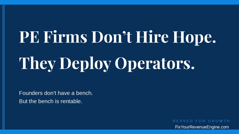 Jason Rigolli: PE firms don't hire hope. They deploy operators.